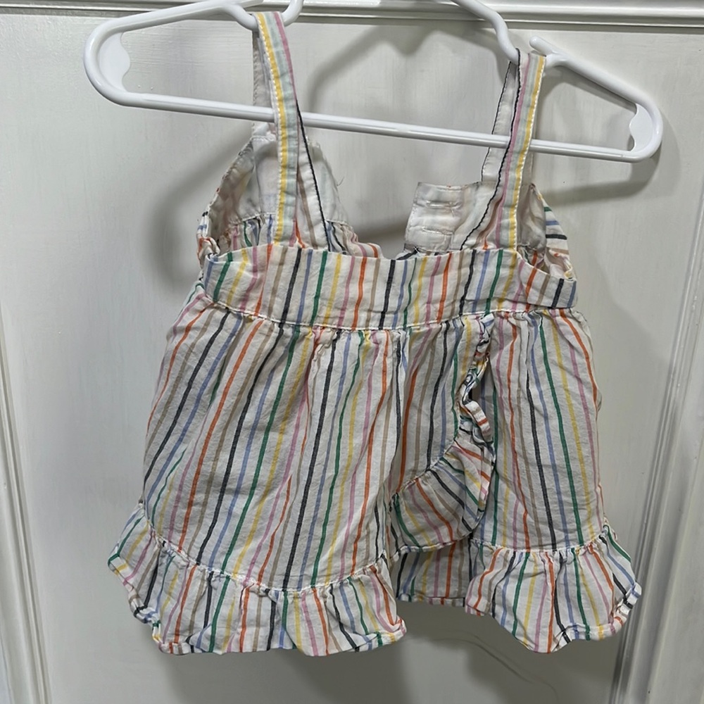 Striped dress w/ diaper cover